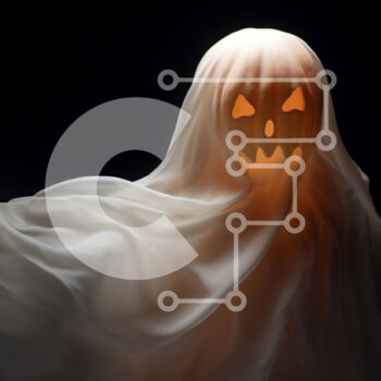 Intra Συλλεκτικό Ξύλινο Παζλ Plywood  4mm - Λευκό φάντασμα που επιπλέει στο σκοτάδι Σε Ξύλινο Κουτί - Διαστάσεις Puzzle: 10x10 cm – 25 κομμάτια - Image 1