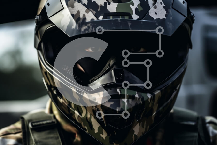 Intra Συλλεκτικό Ξύλινο Παζλ Plywood  4mm - Άτομο με κράνος παραλλαγής Σε Ξύλινο Κουτί - Διαστάσεις Puzzle: 10x10 cm – 25 κομμάτια