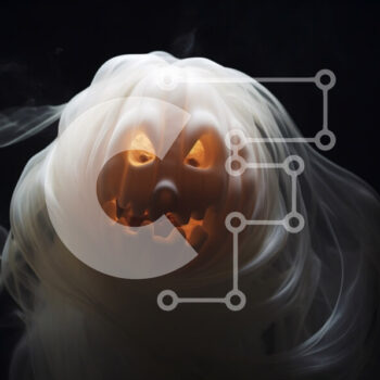 Intra Συλλεκτικό Ξύλινο Παζλ Plywood  4mm - Διακοσμημένη κολοκύθα αποκριών με καπνό Σε Ξύλινο Κουτί - Διαστάσεις Puzzle: 10x10 cm – 25 κομμάτια - Image 1