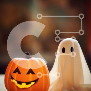 Intra Συλλεκτικό Ξύλινο Παζλ Plywood  4mm - Διακοσμήσεις αποκριών με κολοκύθες και φάντασμα Σε Ξύλινο Κουτί - Διαστάσεις Puzzle: 10x10 cm – 25 κομμάτια - Image 1