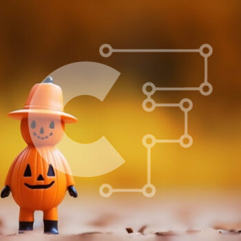 Intra Συλλεκτικό Ξύλινο Παζλ Plywood  4mm - Πορτοκαλί κολοκύθα παιχνιδιών με καπέλο Jack-o'-lantern σε φθινοπωρινά φύλλα Σε Ξύλινο Κουτί - Διαστάσεις Puzzle: 10x10 cm – 25 κομμάτια - Image 1