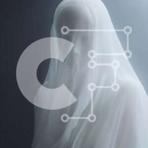 Intra Συλλεκτικό Ξύλινο Παζλ Plywood  4mm - Ghostly Woman με λευκό πέπλο Σε Ξύλινο Κουτί - Διαστάσεις Puzzle: 10x10 cm – 25 κομμάτια