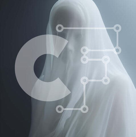 Intra Συλλεκτικό Ξύλινο Παζλ Plywood  4mm - Ghostly Woman με λευκό πέπλο Σε Ξύλινο Κουτί - Διαστάσεις Puzzle: 10x10 cm – 25 κομμάτια - Image 1