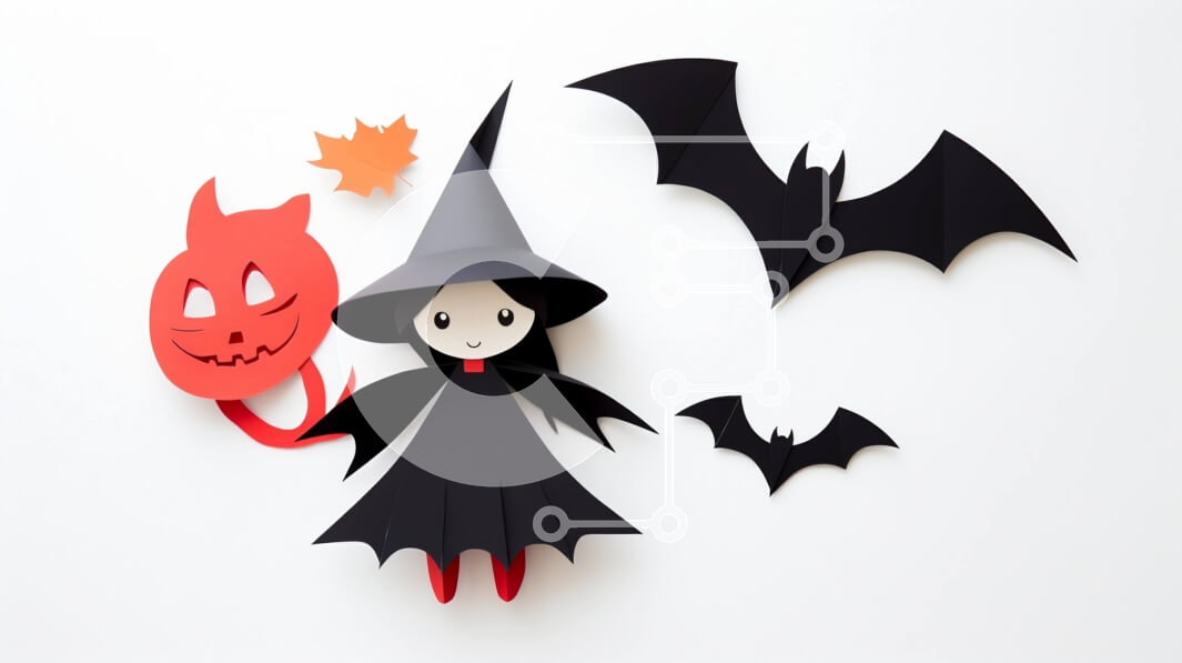 Intra Συλλεκτικό Ξύλινο Παζλ Plywood  4mm - Χαρτί μάγισσα με αποκοπές με θέμα το Halloween Σε Ξύλινο Κουτί - Διαστάσεις Puzzle: 10x10 cm – 25 κομμάτια