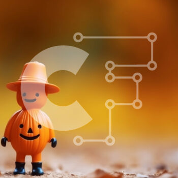 Intra Συλλεκτικό Ξύλινο Παζλ Plywood  4mm - Πορτοκαλί παιχνίδι κολοκύθας με αποκριάτικο καπέλο στα φύλλα Σε Ξύλινο Κουτί - Διαστάσεις Puzzle: 10x10 cm – 25 κομμάτια - Image 1