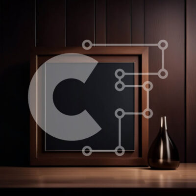 Intra Συλλεκτικό Ξύλινο Παζλ Plywood  4mm - Κομψή διακόσμηση εσωτερικών χώρων με καφέ ξύλινο πλαίσιο και σκούρο ξύλινο τοίχο Σε Ξύλινο Κουτί - Διαστάσεις Puzzle: 10x10 cm – 25 κομμάτια - Image 1