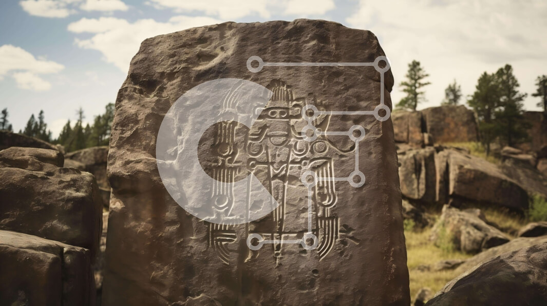 Intra Συλλεκτικό Ξύλινο Παζλ Plywood  4mm - Αρχαία βραχογραφήματα - Ιστορικό τεχνούργημα Σε Ξύλινο Κουτί - Διαστάσεις Puzzle: 10x10 cm – 25 κομμάτια