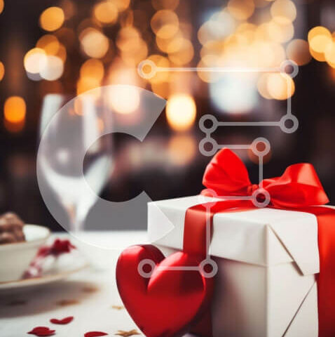 Intra Συλλεκτικό Ξύλινο Παζλ Plywood  4mm - Κουτί δώρου σε σχήμα καρδιάς και στολίδια για την ημέρα του Αγίου Βαλεντίνου Σε Ξύλινο Κουτί - Διαστάσεις Puzzle: 10x10 cm – 25 κομμάτια - Image 1