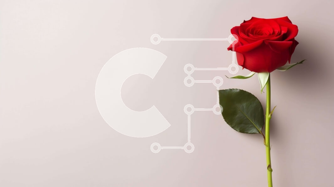 Intra Συλλεκτικό Ξύλινο Παζλ Plywood  4mm - Ρομαντικό κόκκινο τριαντάφυλλο με πράσινα φύλλα σε υπόλευκο φόντο Σε Ξύλινο Κουτί - Διαστάσεις: 10x10 cm – 25 κομμάτια