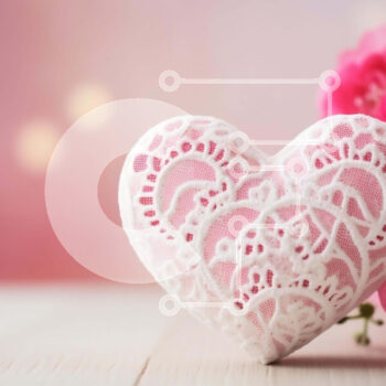 Intra Συλλεκτικό Ξύλινο Παζλ Plywood  4mm - Ρομαντικό πετσετάκι σε σχήμα καρδιάς με ροζ τριαντάφυλλα Σε Ξύλινο Κουτί - Διαστάσεις Puzzle: 10x10 cm – 25 κομμάτια - Image 1