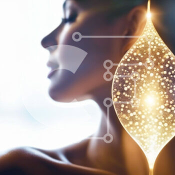 Intra Συλλεκτικό Ξύλινο Παζλ Plywood  4mm - Γυναίκα με λαμπερά φώτα που περιβάλλουν το κεφάλι της Σε Ξύλινο Κουτί - Διαστάσεις Puzzle: 10x10 cm – 25 κομμάτια - Image 1