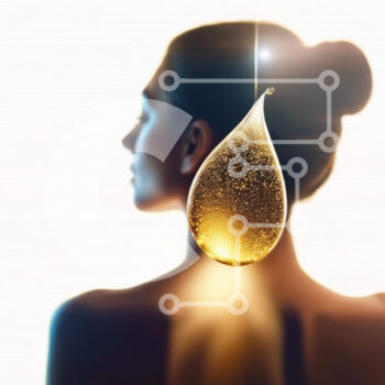 Intra Συλλεκτικό Ξύλινο Παζλ Plywood  4mm - Γυναίκα που κρατά μια σταγόνα λαδιού για περιποίηση δέρματος Σε Ξύλινο Κουτί - Διαστάσεις Puzzle: 10x10 cm – 25 κομμάτια - Image 1