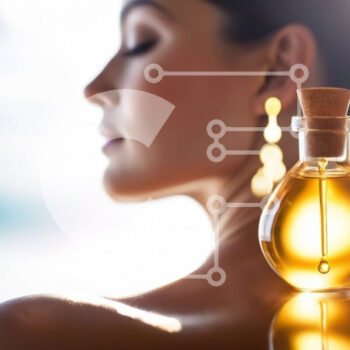 Intra Συλλεκτικό Ξύλινο Παζλ Plywood  4mm - Γυναίκα που κρατά μπουκάλι λαδιού για αρωματοθεραπεία Σε Ξύλινο Κουτί - Διαστάσεις Puzzle: 10x10 cm – 25 κομμάτια - Image 1