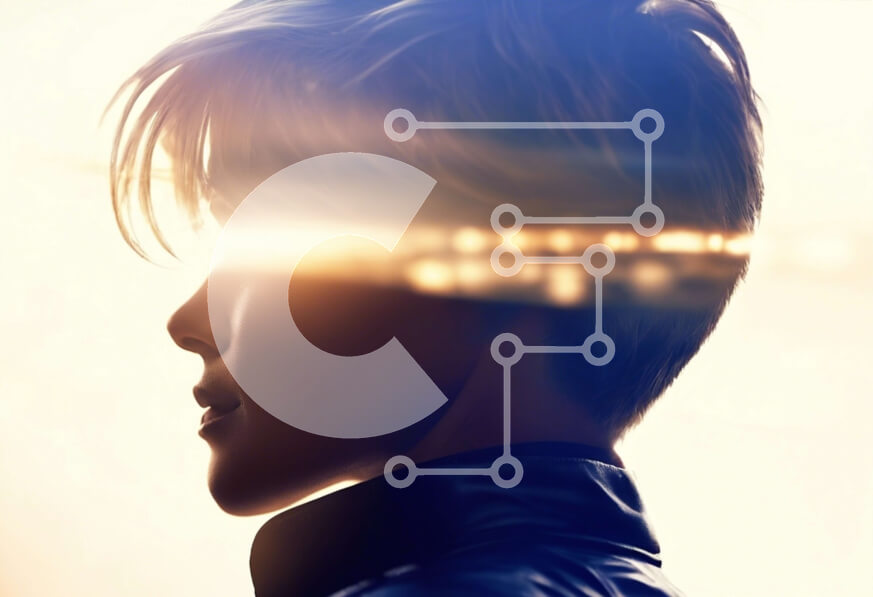 Intra Συλλεκτικό Ξύλινο Παζλ Plywood  4mm - Σιλουέτα μιας ελκυστικής γυναίκας με κοντά μαλλιά Σε Ξύλινο Κουτί - Διαστάσεις Puzzle: 10x10 cm – 25 κομμάτια