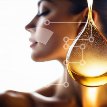 Intra Συλλεκτικό Ξύλινο Παζλ Plywood  4mm - Γυναίκα που κρατά μια σταγόνα λαδιού για περιποίηση δέρματος Σε Ξύλινο Κουτί - Διαστάσεις Puzzle: 10x10 cm – 25 κομμάτια - Image 1