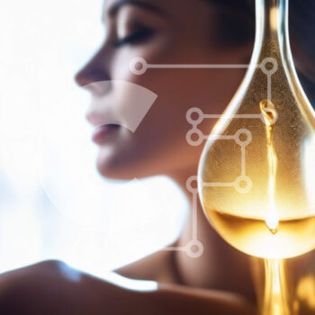 Intra Συλλεκτικό Ξύλινο Παζλ Plywood  4mm - Γυναίκα που βάζει σταγονίδια λαδιού στο λαιμό της για περιποίηση δέρματος Σε Ξύλινο Κουτί - Διαστάσεις Puzzle: 10x10 cm – 25 κομμάτια - Image 1