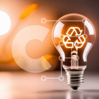 Intra Συλλεκτικό Ξύλινο Παζλ Plywood  4mm - Οικολογικός λαμπτήρας με σύμβολο ανακύκλωσης Σε Ξύλινο Κουτί - Διαστάσεις Puzzle: 10x10 cm – 25 κομμάτια - Image 1