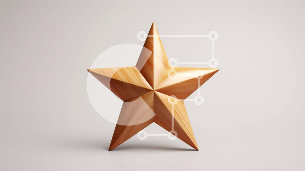 Intra Συλλεκτικό Ξύλινο Παζλ Plywood  4mm - Ξύλινο Γλυπτό Αστέρι - Διακοσμητικό και Διακοσμητικό Αντικείμενο Σε Ξύλινο Κουτί - Διαστάσεις: 10x10 cm – 25 κομμάτια