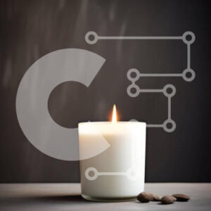 Intra Συλλεκτικό Ξύλινο Παζλ Plywood  4mm - Μυστηριώδες κερί και αμύγδαλα σε ξύλινο τραπέζι Σε Ξύλινο Κουτί - Διαστάσεις Puzzle: 10x10 cm – 25 κομμάτια