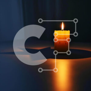 Intra Συλλεκτικό Ξύλινο Παζλ Plywood  4mm - Μονό Αναμμένο Κερί με Εντυπωσιακή Σκιά Σε Ξύλινο Κουτί - Διαστάσεις Puzzle: 10x10 cm – 25 κομμάτια