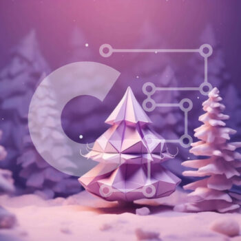 Intra Συλλεκτικό Ξύλινο Παζλ Plywood  4mm - Δέντρο Origami σε Χιονισμένο Δάσος Σε Ξύλινο Κουτί - Διαστάσεις Puzzle: 10x10 cm – 25 κομμάτια - Image 1