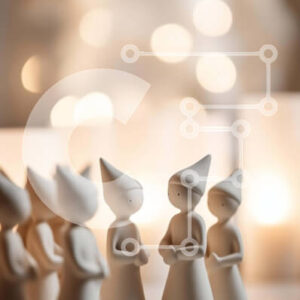 Intra Συλλεκτικό Ξύλινο Παζλ Plywood  4mm - Ομάδα ειδωλίων μπροστά από κεριά Σε Ξύλινο Κουτί - Διαστάσεις Puzzle: 10x10 cm – 25 κομμάτια