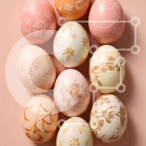 Intra Συλλεκτικό Ξύλινο Παζλ Plywood  4mm - Πολύχρωμα Πασχαλινά αυγά με σχέδια και χρώματα Σε Ξύλινο Κουτί - Διαστάσεις: 10x10 cm – 25 κομμάτια