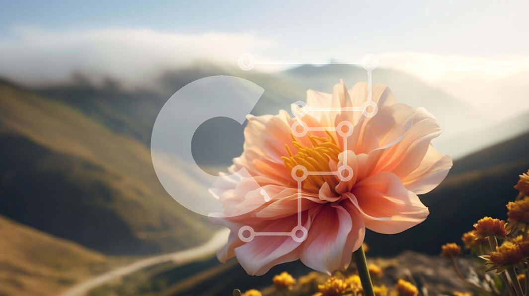 Intra Συλλεκτικό Ξύλινο Παζλ Plywood  4mm - Μονό ροζ λουλούδι σε άνθιση Σε Ξύλινο Κουτί - Διαστάσεις: 10x10 cm – 25 κομμάτια