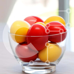 Intra Συλλεκτικό Ξύλινο Παζλ Plywood  4mm - Πολύχρωμα Πασχαλινά αυγά σε γυάλινο μπολ Σε Ξύλινο Κουτί - Διαστάσεις Puzzle: 10x10 cm – 25 κομμάτια