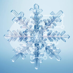 Intra Συλλεκτικό Ξύλινο Παζλ Plywood  4mm - Floating Glass Snowflake Σε Ξύλινο Κουτί - Διαστάσεις: 10x10 cm – 25 κομμάτια
