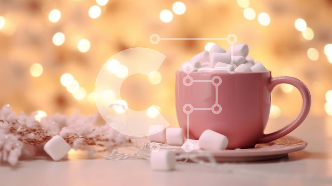 Intra Συλλεκτικό Ξύλινο Παζλ Plywood  4mm - Εορταστικό Ροζ Κύπελλο με Ζάχαρη Σε Ξύλινο Κουτί - Διαστάσεις Puzzle: 10x10 cm – 25 κομμάτια