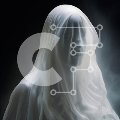 Intra Συλλεκτικό Ξύλινο Παζλ Plywood  4mm - Λευκή φάντασμα μπροστά από τον κενό χώρο Σε Ξύλινο Κουτί - Διαστάσεις Puzzle: 10x10 cm – 25 κομμάτια - Image 1