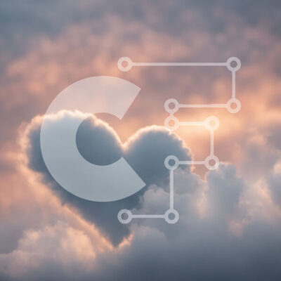 Intra Συλλεκτικό Ξύλινο Παζλ Plywood  4mm - Σχηματισμός σύννεφων σε σχήμα καρδιάς στον ουρανό Σε Ξύλινο Κουτί - Διαστάσεις: 10x10 cm – 25 κομμάτια - Image 1