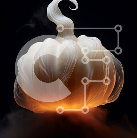 Intra Συλλεκτικό Ξύλινο Παζλ Plywood  4mm - Πλωτή λευκή κολοκύθα με καπνό Σε Ξύλινο Κουτί - Διαστάσεις Puzzle: 10x10 cm – 25 κομμάτια - Image 1