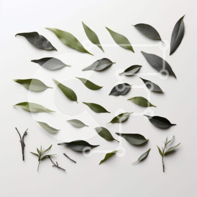 Intra Συλλεκτικό Ξύλινο Παζλ Plywood  4mm - Φύλλα και κλαδιά σε διάφορα σχήματα και μεγέθη Σε Ξύλινο Κουτί - Διαστάσεις: 10x10 cm – 25 κομμάτια - Image 1