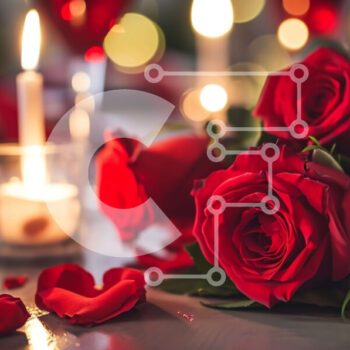 Intra Συλλεκτικό Ξύλινο Παζλ Plywood  4mm - Ρομαντικό τραπέζι για την ημέρα του Αγίου Βαλεντίνου Σε Ξύλινο Κουτί - Διαστάσεις Puzzle: 10x10 cm – 25 κομμάτια - Image 1