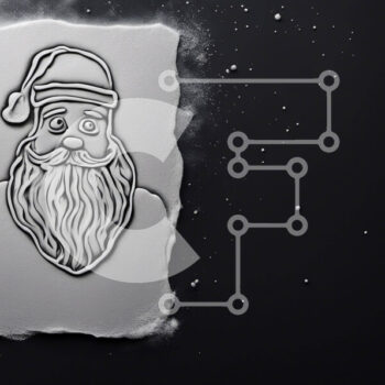 Intra Συλλεκτικό Ξύλινο Παζλ Plywood  4mm - Χαρακτήρας Άγιου Βασίλη σε χιονισμένο χαρτί Σε Ξύλινο Κουτί - Διαστάσεις Puzzle: 10x10 cm – 25 κομμάτια - Image 1