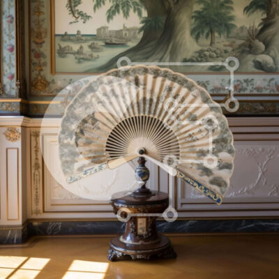 Intra Συλλεκτικό Ξύλινο Παζλ Plywood  4mm - Δωμάτιο με περίτεχνα διακόσμηση με μεγάλο ανεμιστήρα Σε Ξύλινο Κουτί - Διαστάσεις Puzzle: 10x10 cm – 25 κομμάτια - Image 1