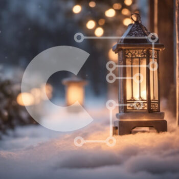 Intra Συλλεκτικό Ξύλινο Παζλ Plywood  4mm - Χειμερινό φανάρι στο χιόνι Σε Ξύλινο Κουτί - Διαστάσεις Puzzle: 10x10 cm – 25 κομμάτια - Image 1