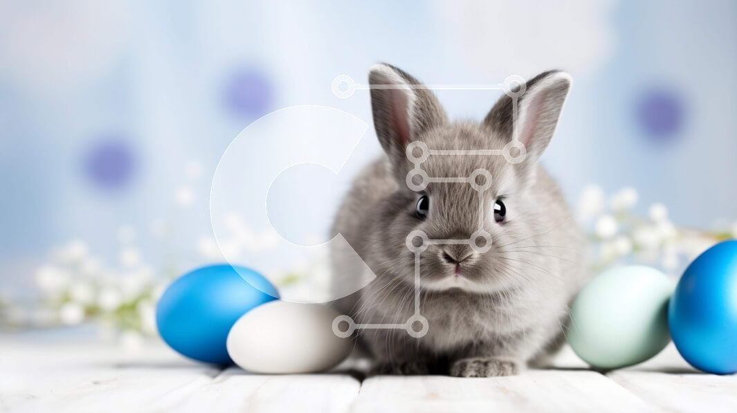 Intra Συλλεκτικό Ξύλινο Παζλ Plywood  4mm - Αξιολάτρευτο Πασχαλινό λαγουδάκι και αυγά Σε Ξύλινο Κουτί - Διαστάσεις: 10x10 cm – 25 κομμάτια