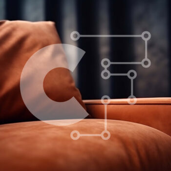 Intra Συλλεκτικό Ξύλινο Παζλ Plywood  4mm - Κοντινή όψη του καφέ δερμάτινου καναπέ με κομψό και μοντέρνο σχεδιασμό Σε Ξύλινο Κουτί - Διαστάσεις Puzzle: 10x10 cm – 25 κομμάτια - Image 1