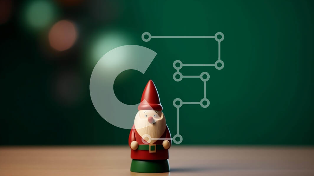 Intra Συλλεκτικό Ξύλινο Παζλ Plywood  4mm - Μικρό ξύλινο ειδώλιο Gnome σε ένα γιορτινό τραπέζι Σε Ξύλινο Κουτί - Διαστάσεις Puzzle: 10x10 cm – 25 κομμάτια