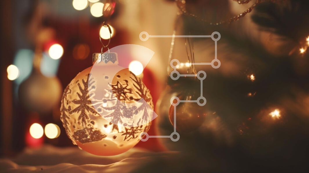 Intra Συλλεκτικό Ξύλινο Παζλ Plywood  4mm - Εορταστικό λευκό γυάλινο στολίδι που κρέμεται από το χριστουγεννιάτικο δέντρο Σε Ξύλινο Κουτί - Διαστάσεις: 10x10 cm – 25 κομμάτια