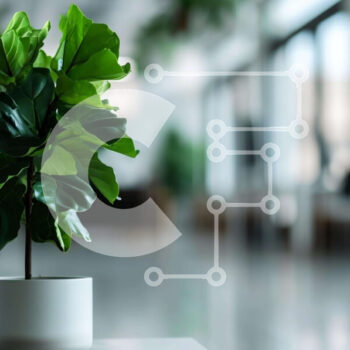 Intra Συλλεκτικό Ξύλινο Παζλ Plywood  4mm - Μικρό φυτό σε γλάστρα σε τραπέζι γραφείου Σε Ξύλινο Κουτί - Διαστάσεις Puzzle: 10x10 cm – 25 κομμάτια - Image 1