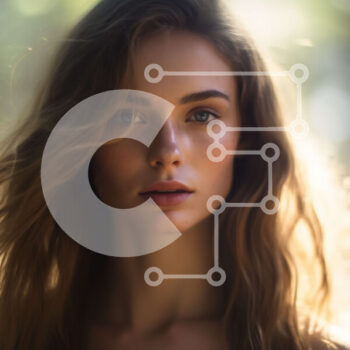 Intra Συλλεκτικό Ξύλινο Παζλ Plywood  4mm - Όμορφη γυναίκα με μακριά ξανθά μαλλιά στο δάσος Σε Ξύλινο Κουτί - Διαστάσεις Puzzle: 10x10 cm – 25 κομμάτια - Image 1