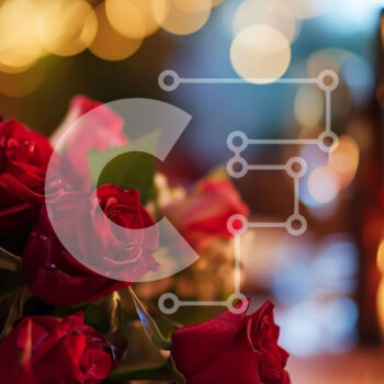 Intra Συλλεκτικό Ξύλινο Παζλ Plywood  4mm - Μπουκέτο με κόκκινα τριαντάφυλλα με ποτήρια κρασιού και κηροπήγια Σε Ξύλινο Κουτί - Διαστάσεις Puzzle: 10x10 cm – 25 κομμάτια - Image 1