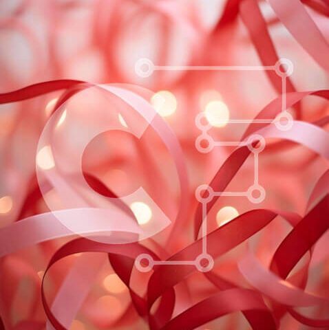 Intra Συλλεκτικό Ξύλινο Παζλ Plywood  4mm - Πλωτές κόκκινες κορδέλες με φώτα Σε Ξύλινο Κουτί - Διαστάσεις Puzzle: 10x10 cm – 25 κομμάτια - Image 1