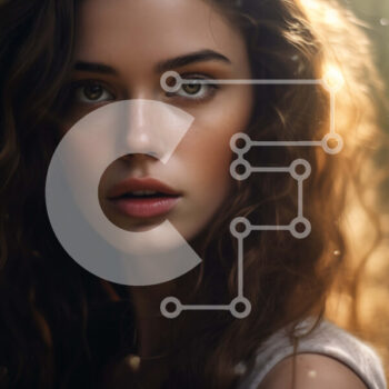 Intra Συλλεκτικό Ξύλινο Παζλ Plywood  4mm - Νεαρή γυναίκα με μακριά σγουρά μαλλιά στο δάσος Σε Ξύλινο Κουτί - Διαστάσεις Puzzle: 10x10 cm – 25 κομμάτια - Image 1