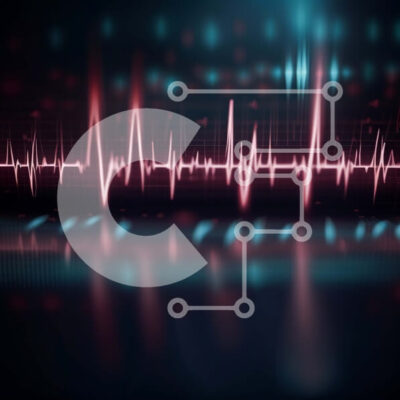 Intra Συλλεκτικό Ξύλινο Παζλ Plywood  4mm - Εντυπωσιακή εικόνα μιας γραμμής χτύπου της καρδιάς σε σκούρο φόντο Σε Ξύλινο Κουτί - Διαστάσεις Puzzle: 10x10 cm – 25 κομμάτια - Image 1