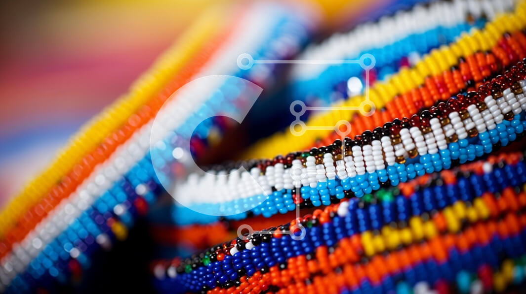 Intra Συλλεκτικό Ξύλινο Παζλ Plywood  4mm - Πολύχρωμα βραχιόλια με χάντρες από κοντά Σε Ξύλινο Κουτί - Διαστάσεις Puzzle: 10x10 cm – 25 κομμάτια